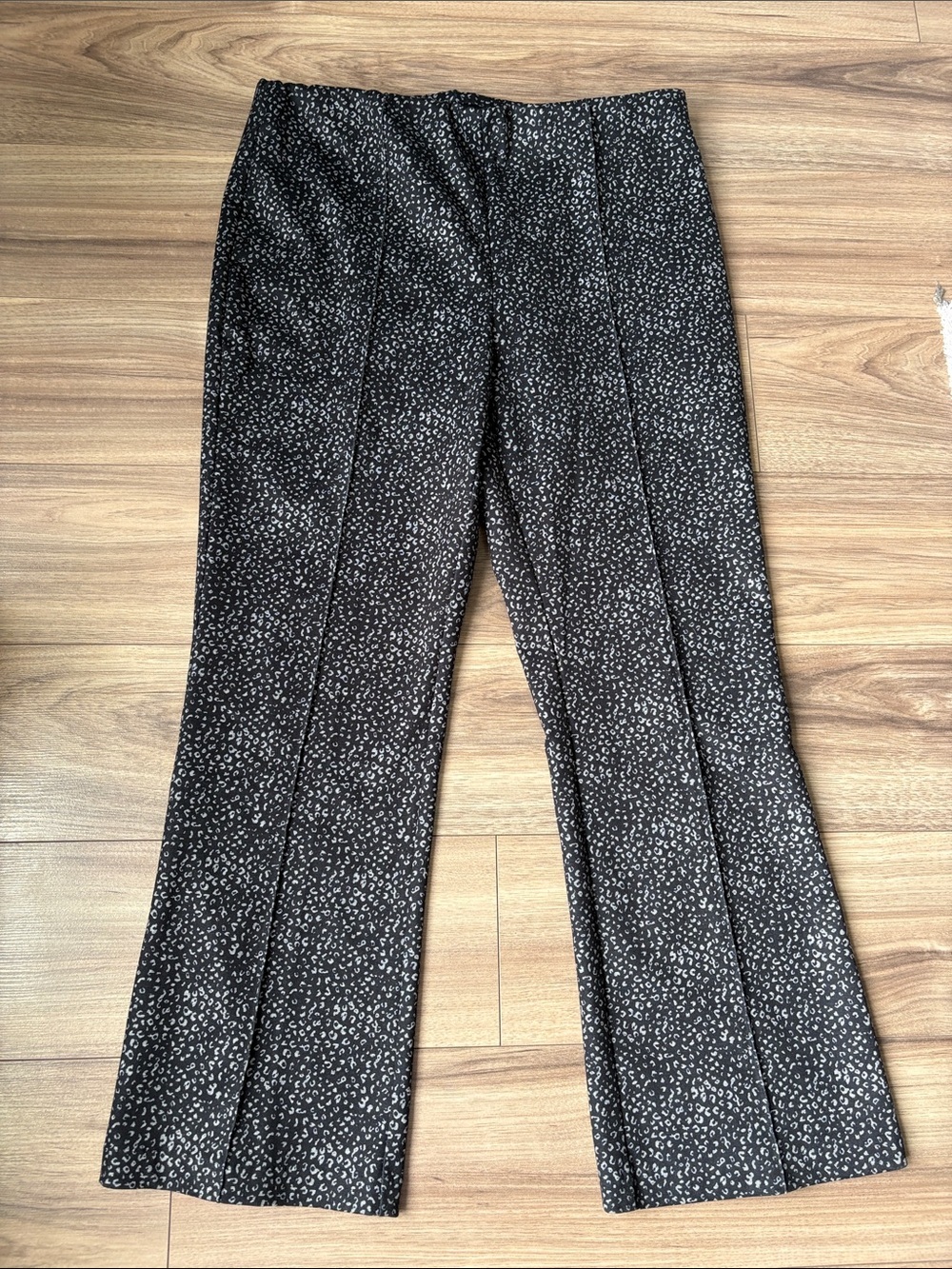 Tribal Black Speckled Boot-Cut Pants
